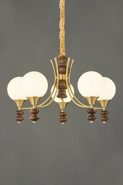 Vintage Globe Chandelier - view 8 | morylighting