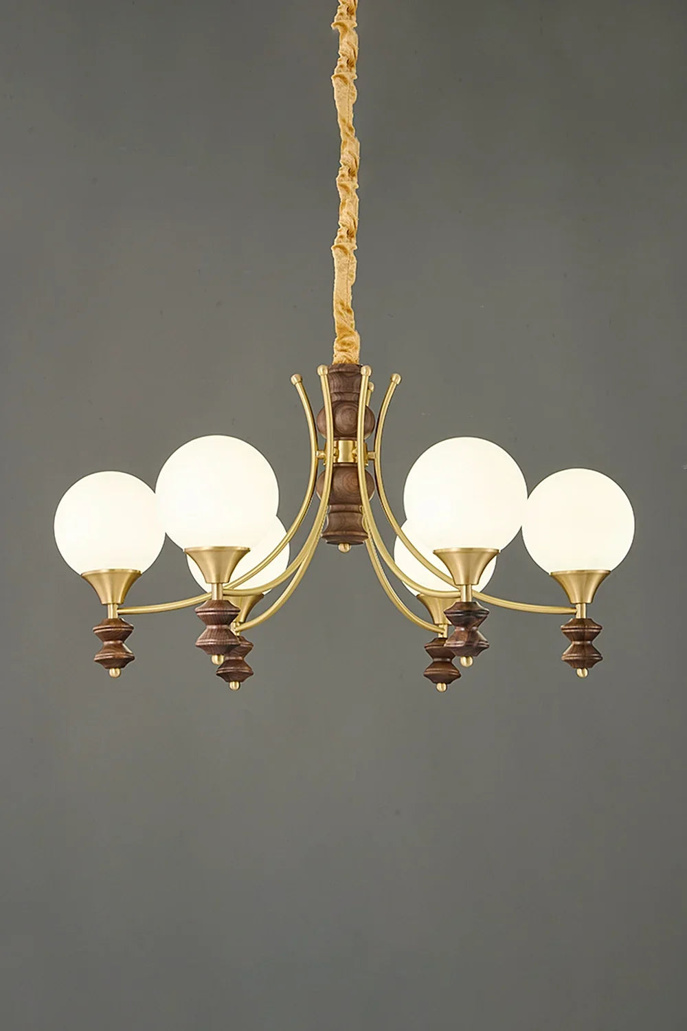 Vintage Globe Chandelier - view 9 | morylighting