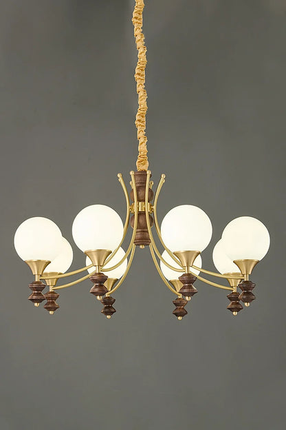 Vintage Globe Chandelier - view 10 | morylighting