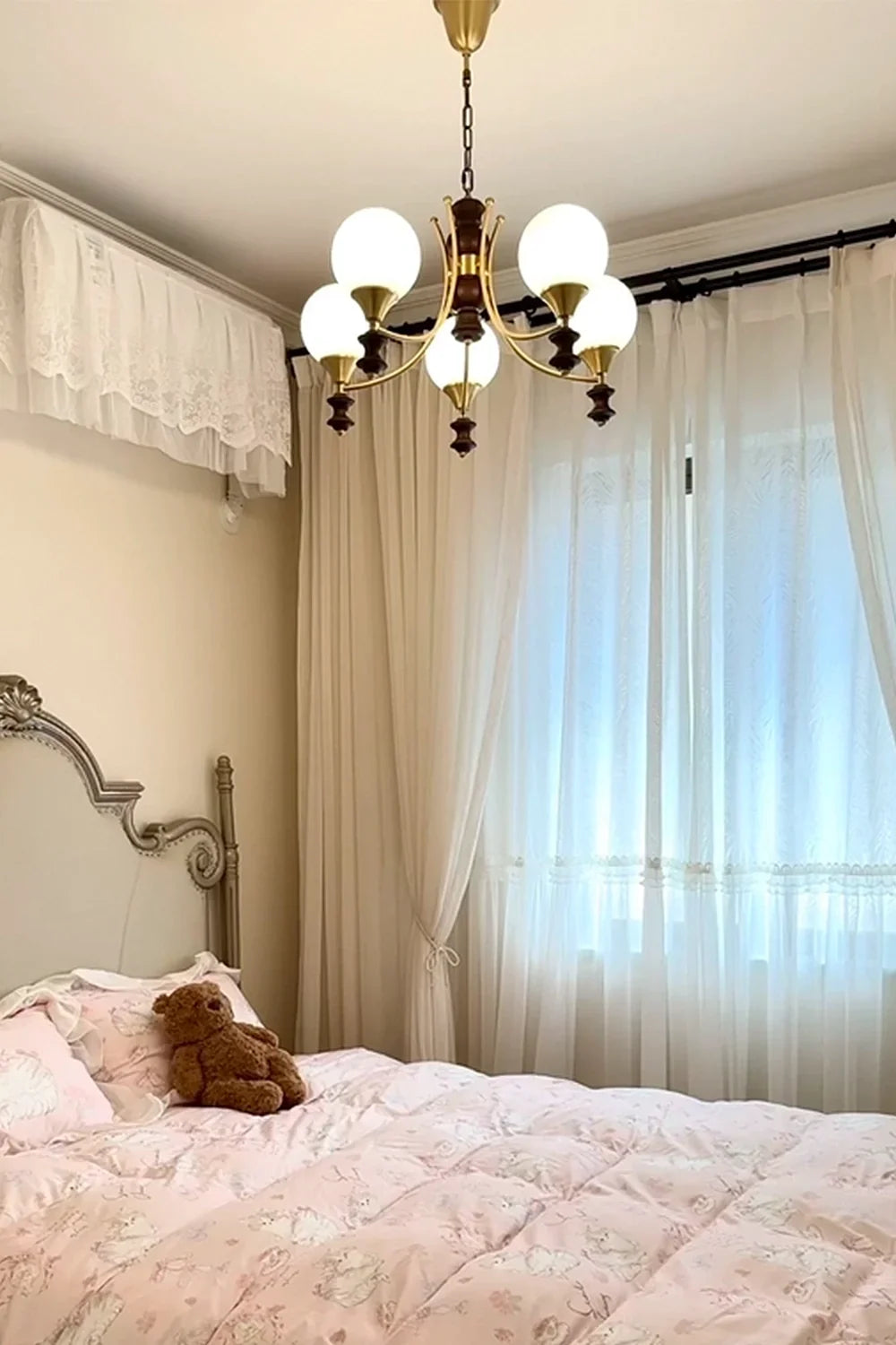 Vintage Globe Chandelier - view 4 | morylighting