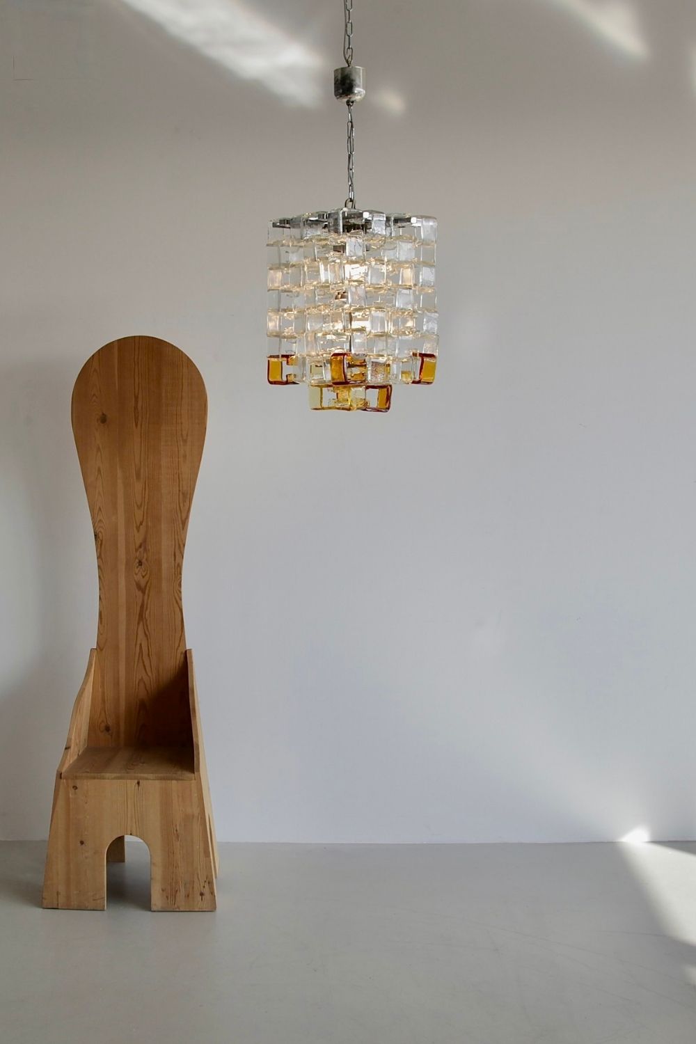 Vintage MAZZEGA Glass Chandelier - view 2 | morylighting