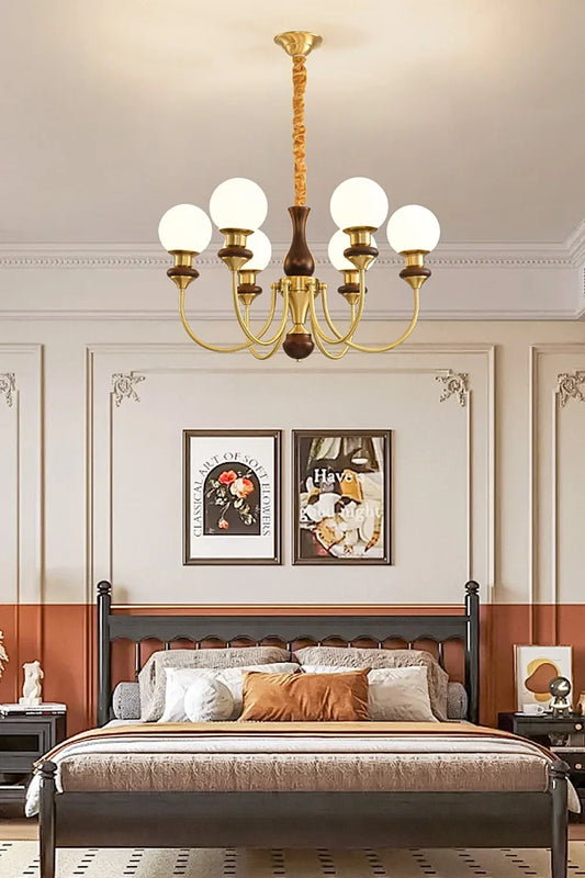 Vintage Monique Globe Chandelier - view 2 | morylighting