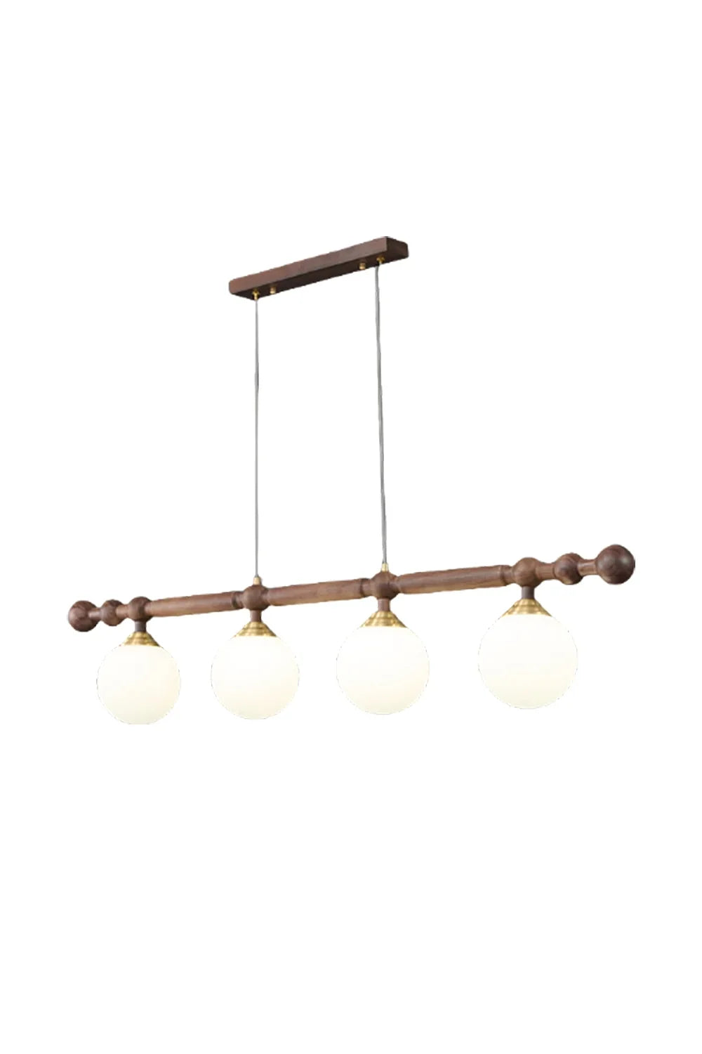 Vintage Walnut Dinging room Chandelier - view 15 | morylighting