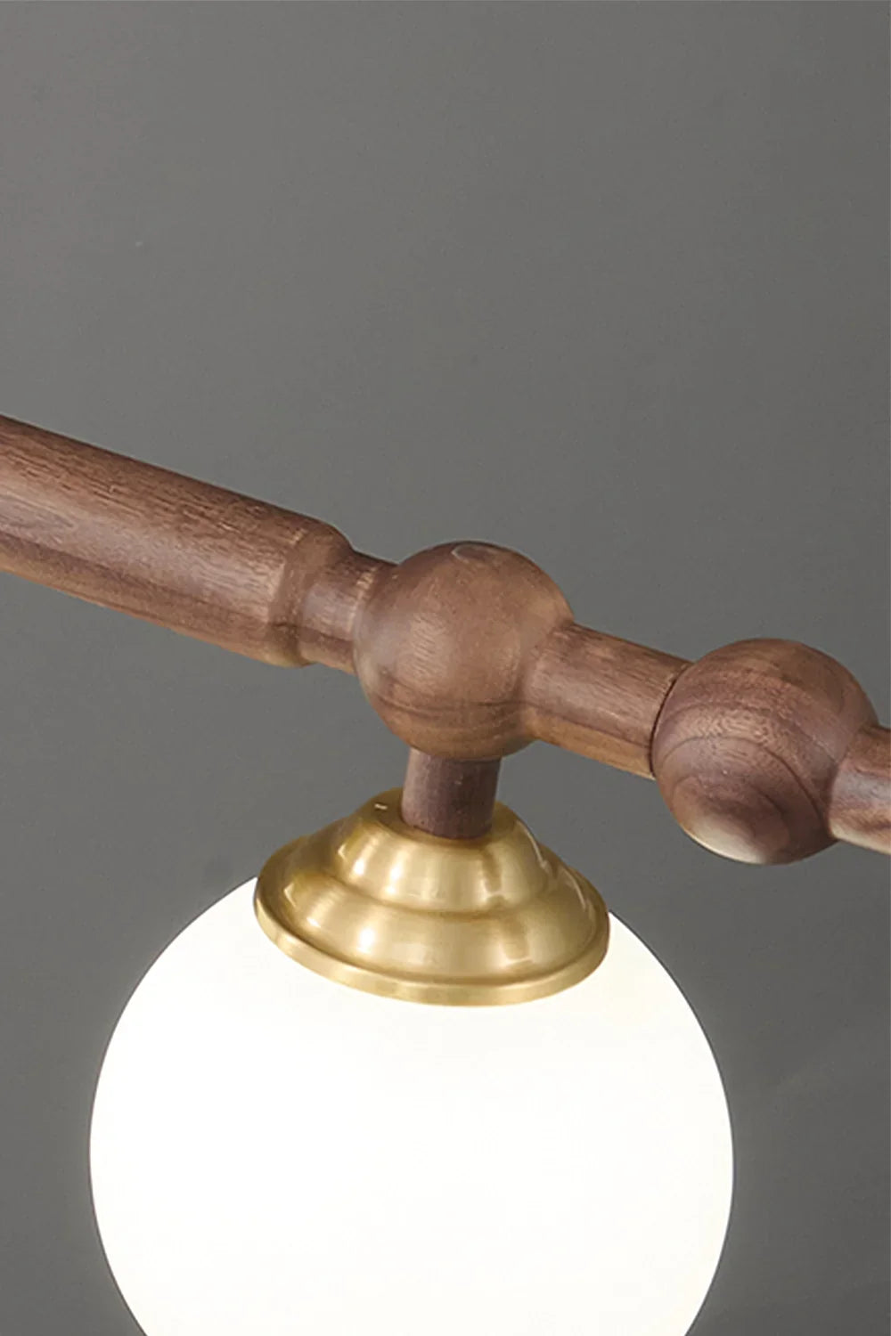 Vintage Walnut Dinging room Chandelier - view 14 | morylighting