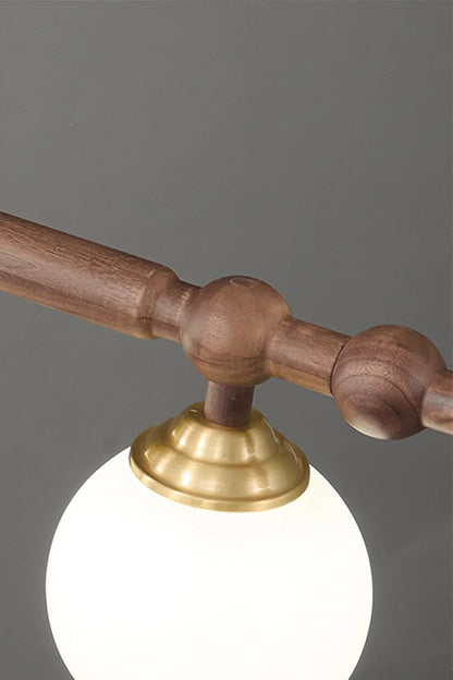 Vintage Walnut Dinging room Chandelier - view 14 | morylighting