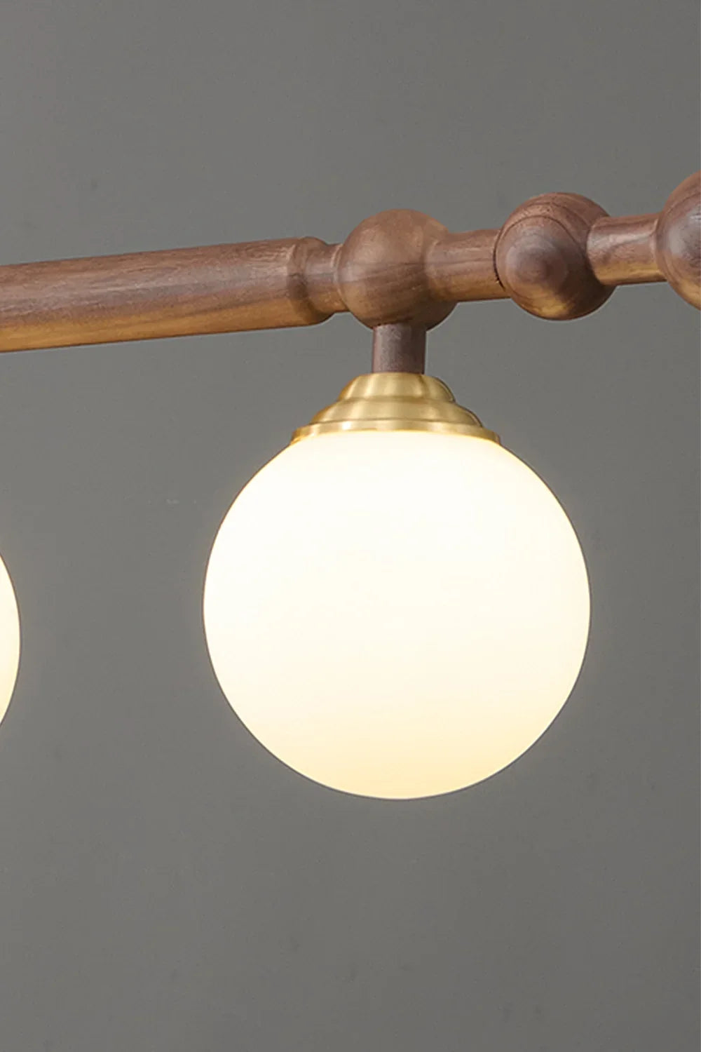 Vintage Walnut Dinging room Chandelier - view 13 | morylighting