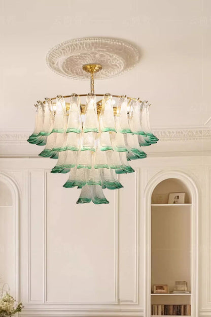 Vistosi-Style Glass Petal Chandelier - view 5 | morylighting