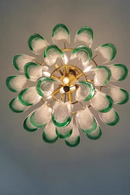 Vistosi-Style Glass Petal Chandelier - view 13 | morylighting