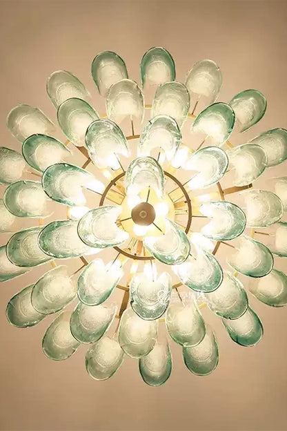 Vistosi-Style Glass Petal Chandelier - view 14 | morylighting