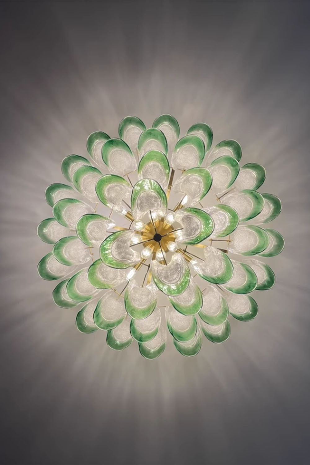 Vistosi-Style Glass Petal Chandelier - view 12 | morylighting
