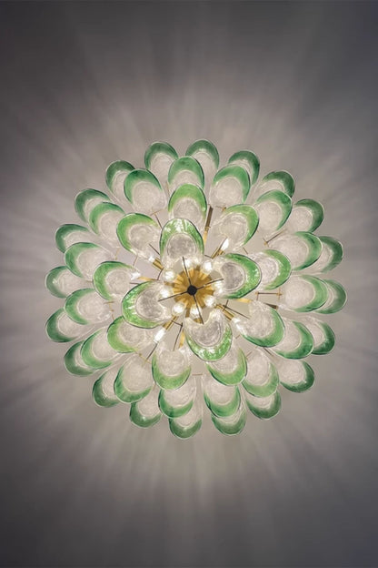 Vistosi-Style Glass Petal Chandelier - view 12 | morylighting