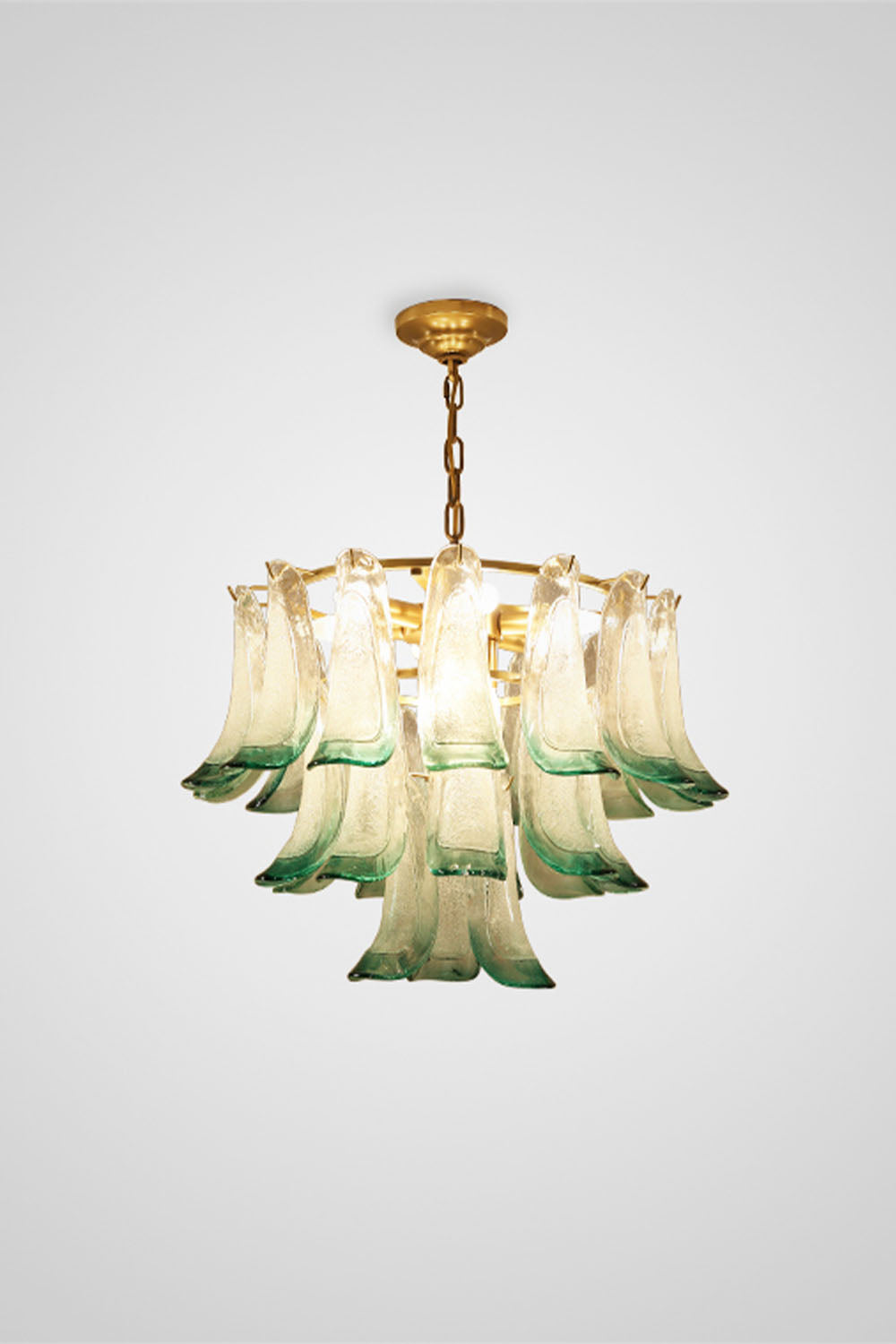 Vistosi-Style Glass Petal Chandelier - view 19 | morylighting