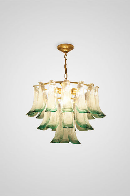 Vistosi-Style Glass Petal Chandelier - view 19 | morylighting