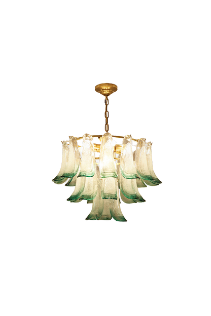 Vistosi-Style Glass Petal Chandelier | morylighting