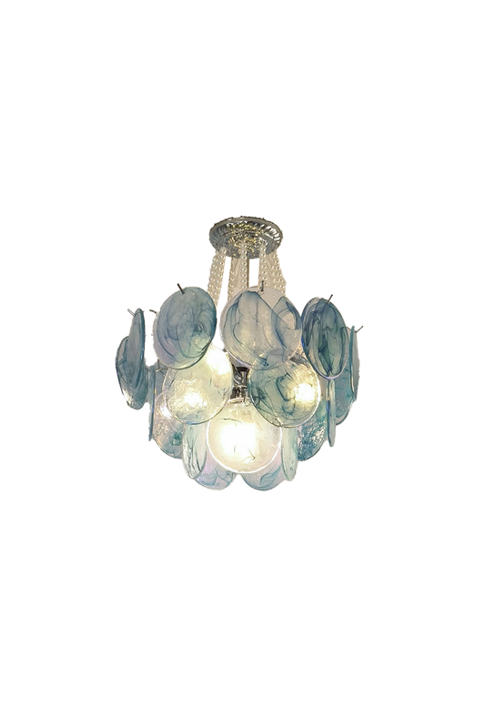 Vistosi Style Glass Pearl Disc Chandelier | morylighting