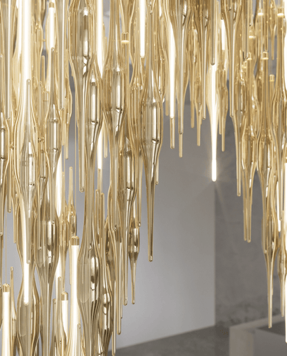 Vitara Meteor Shower Crystal Spiral Chandelier