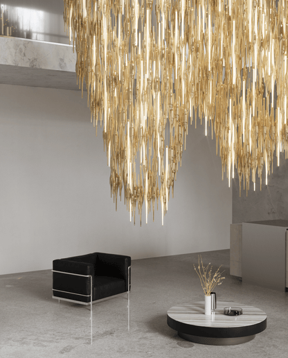 Vitara Meteor Shower Crystal Spiral Chandelier