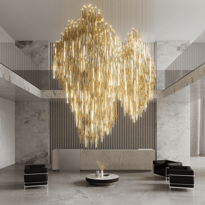 Vitara Meteor Shower Crystal Spiral Chandelier