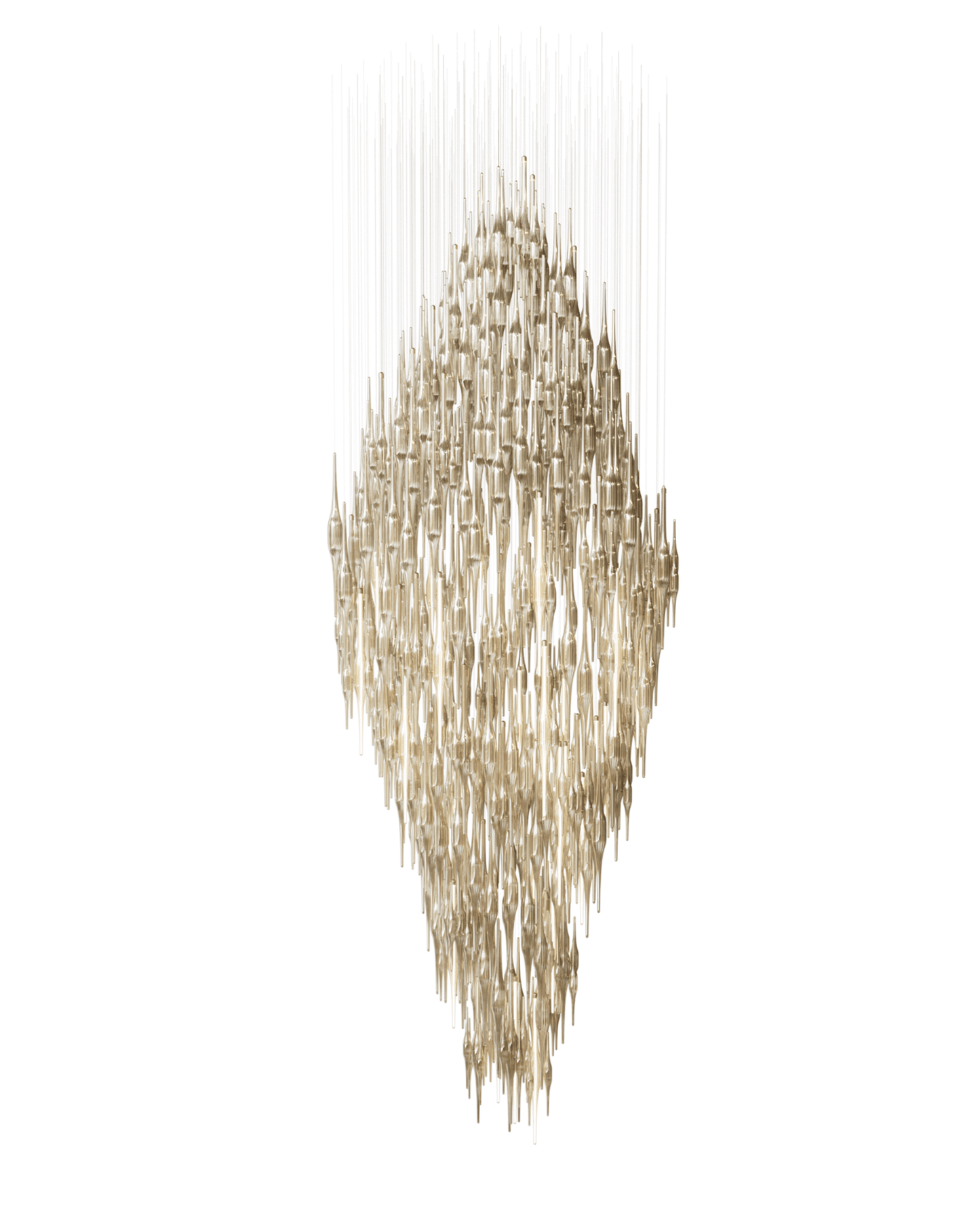 Vitara Meteor Shower Crystal Spiral Chandelier
