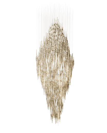 Vitara Meteor Shower Crystal Spiral Chandelier
