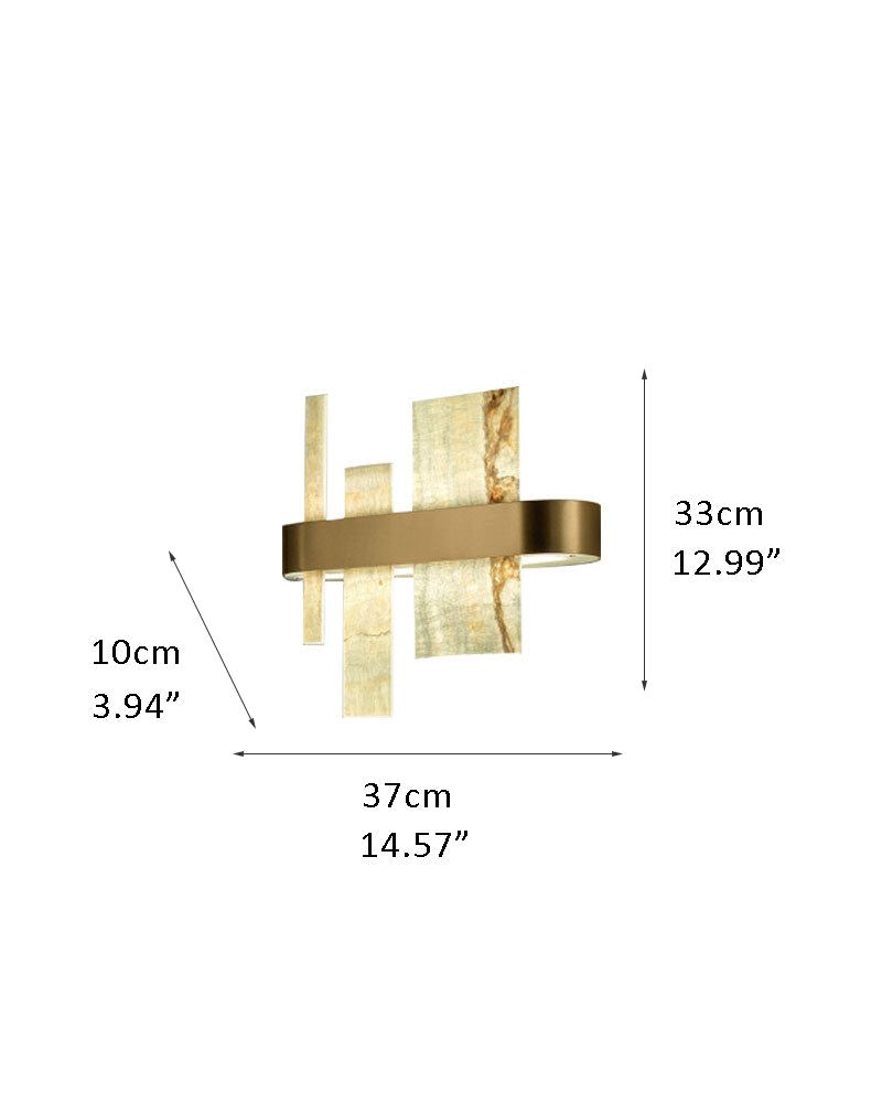 Long Cord Alabaster Ceiling Pendant Light Brushed Gold