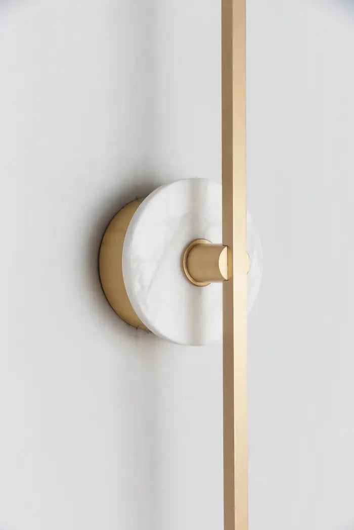 Grand Wall Sconce With Alabaster 37''H