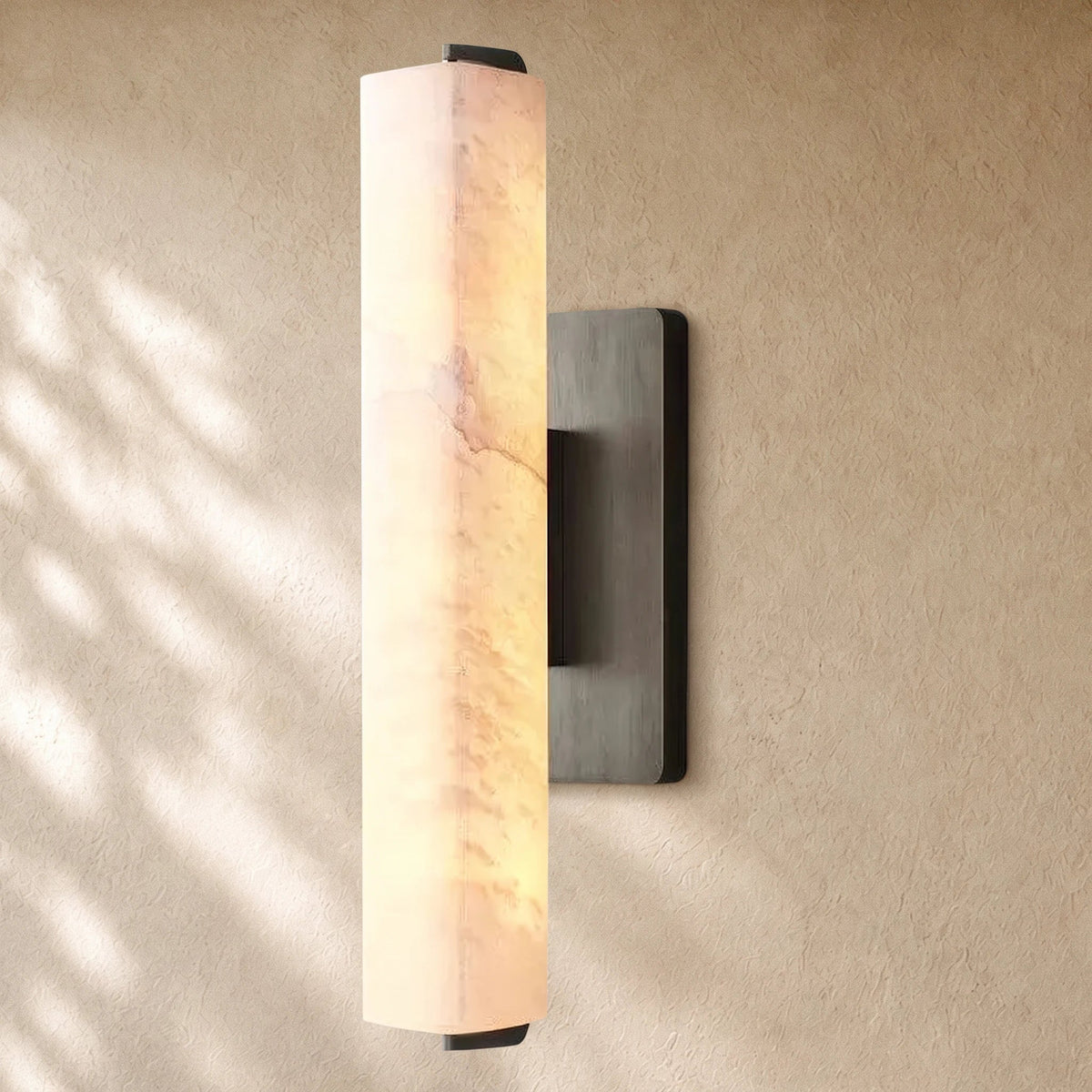Audubom Alabaster Single Sconce