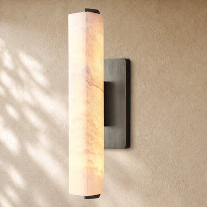 Audubom Alabaster Single Sconce