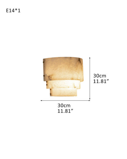 3 Tier White Round Alabaster Chain Pendant Light Fitting in Brass 10in