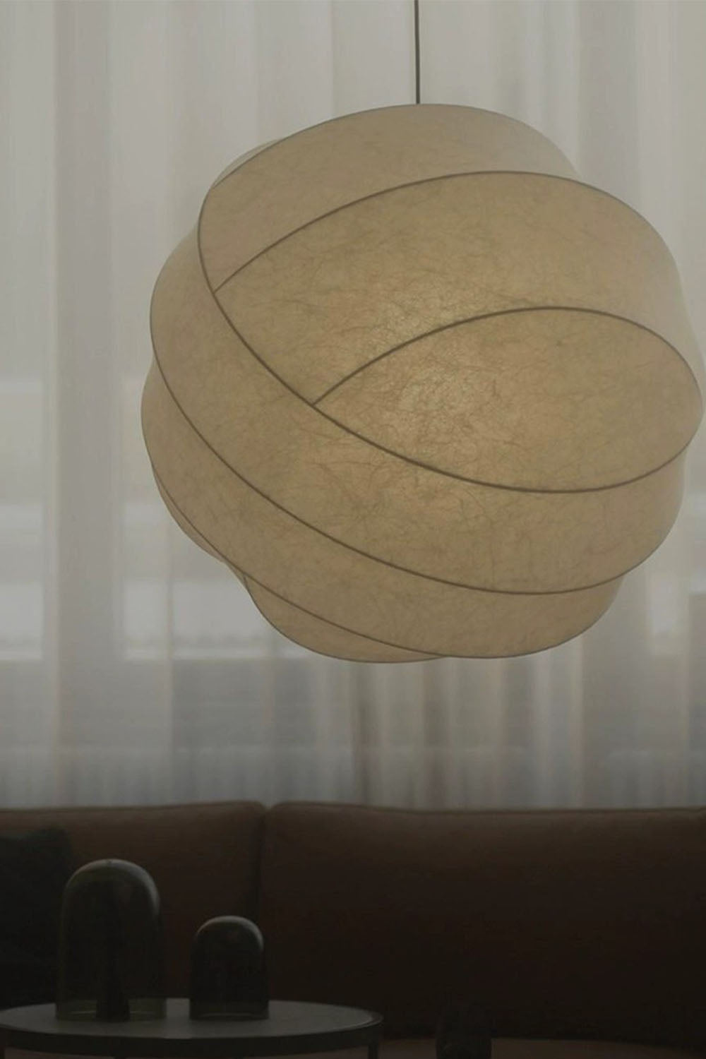 Wabi-Sabi Cocoon Shadow Pendant Light - view 6 | morylighting