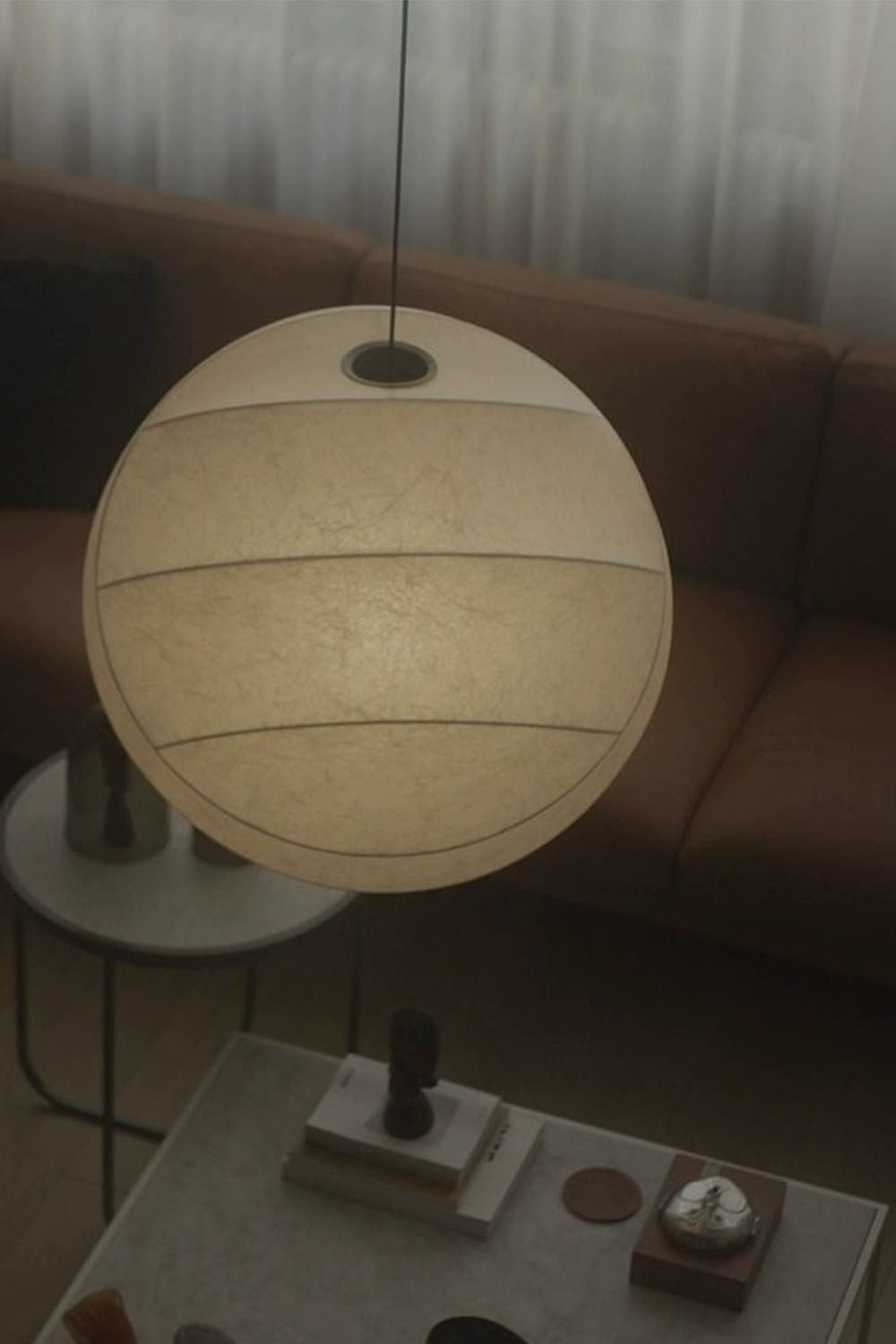 Wabi-Sabi Cocoon Shadow Pendant Light - view 9 | morylighting