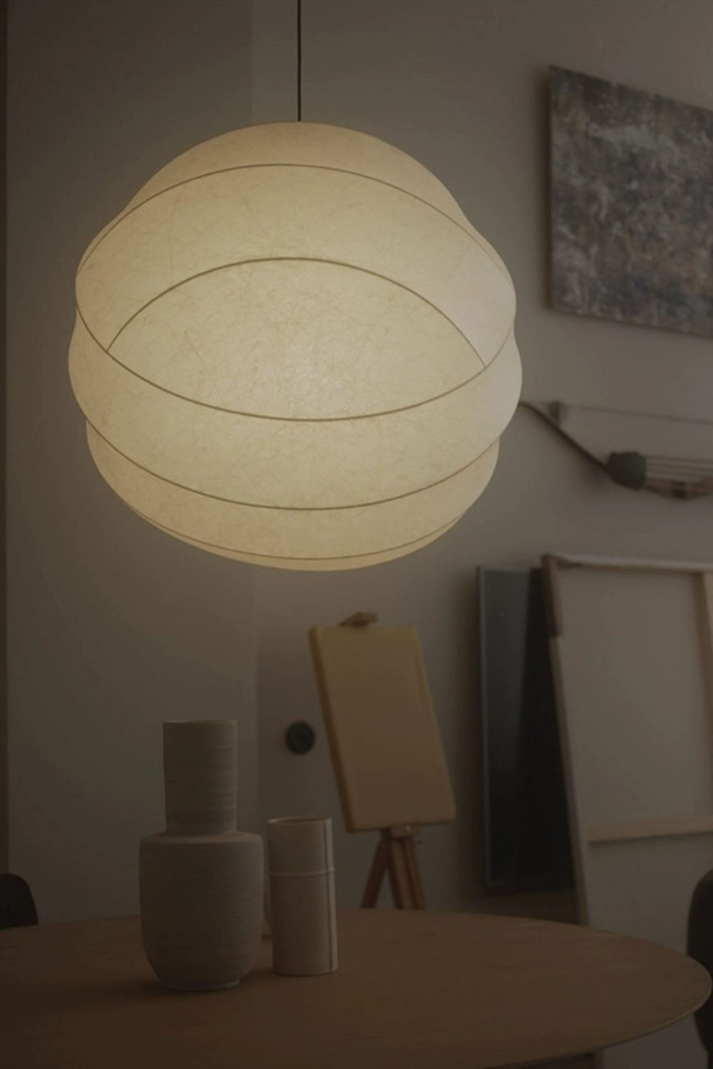 Wabi-Sabi Cocoon Shadow Pendant Light - view 11 | morylighting