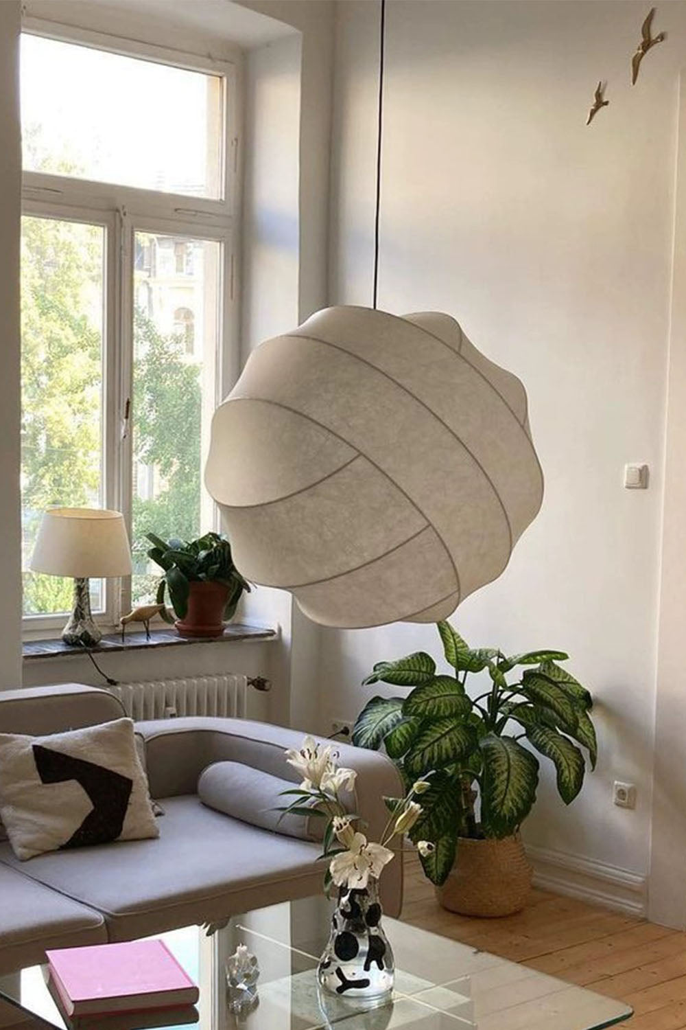 Wabi-Sabi Cocoon Shadow Pendant Light - view 4 | morylighting