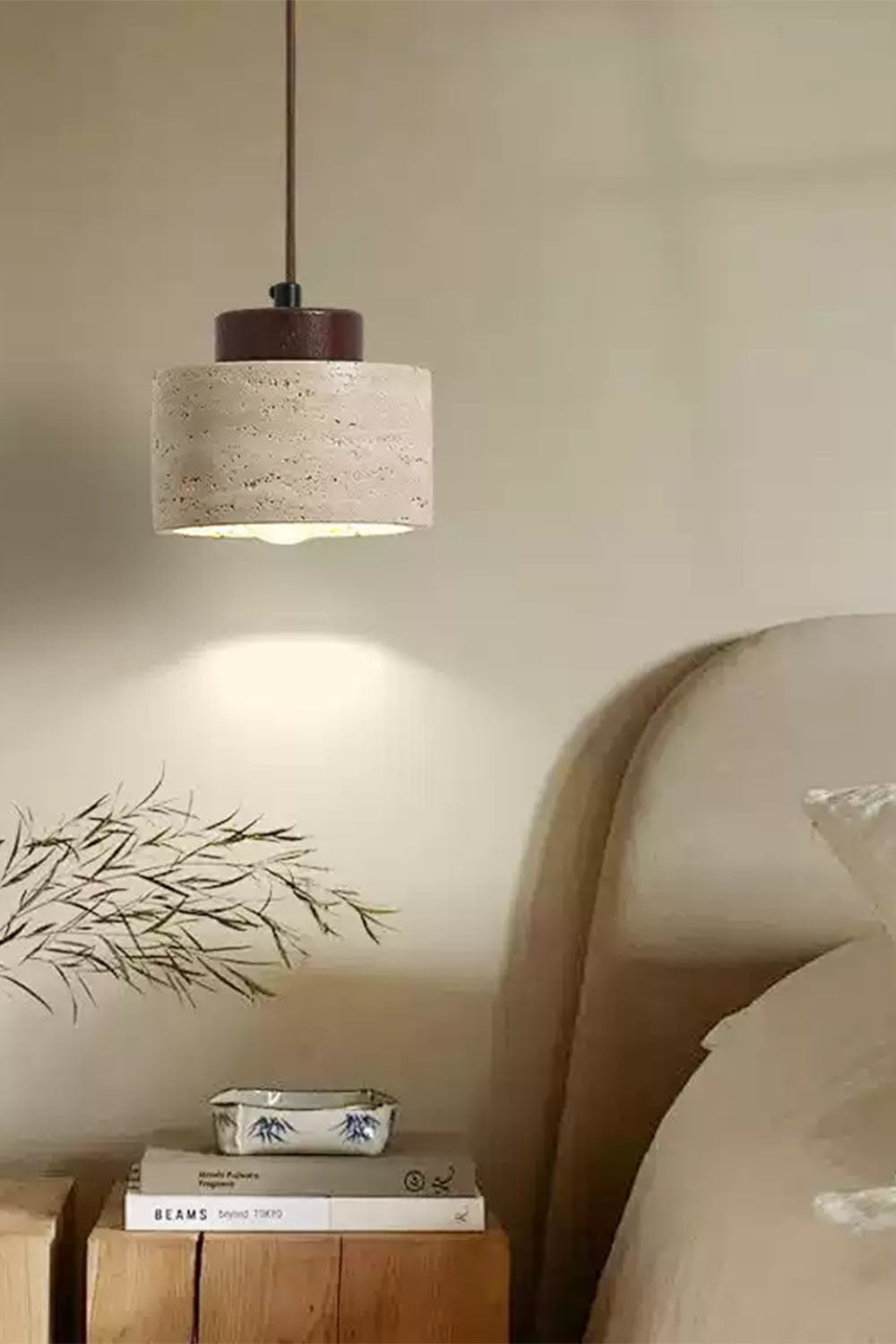 Wabi-sabi Cylindrical Pendant Light - view 3 | morylighting