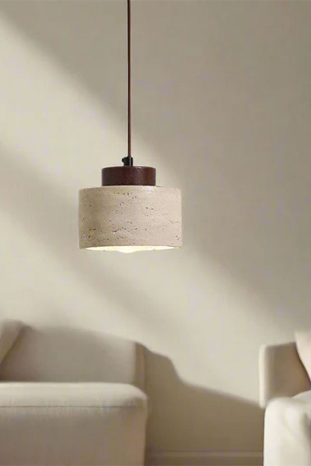 Wabi-sabi Cylindrical Pendant Light - view 5 | morylighting