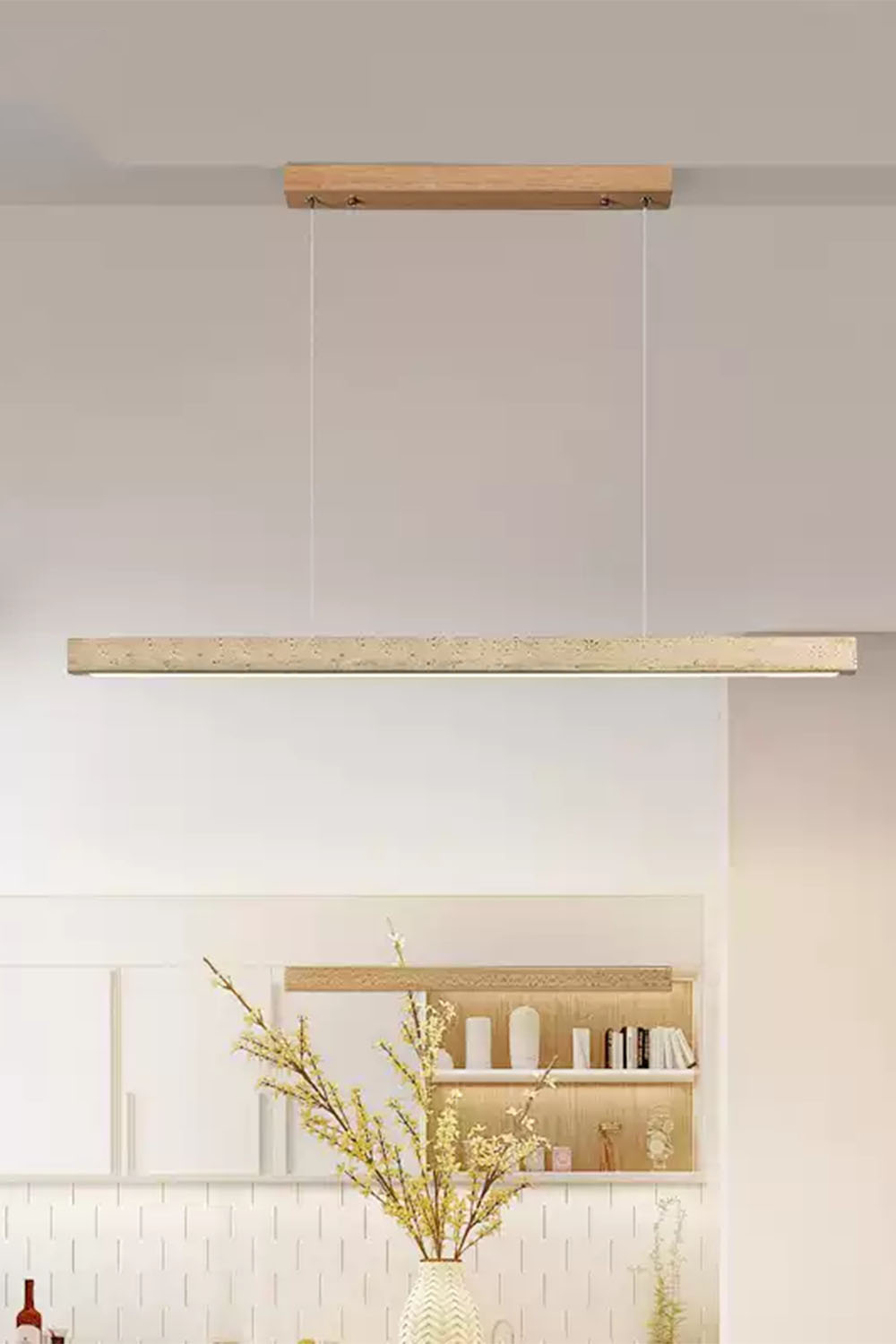 Wabi-sabi Minimalist Long Chandelier - view 4 | morylighting