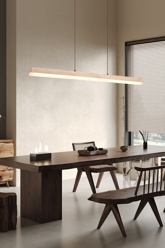 Wabi-sabi Minimalist Long Chandelier - view 2 | morylighting