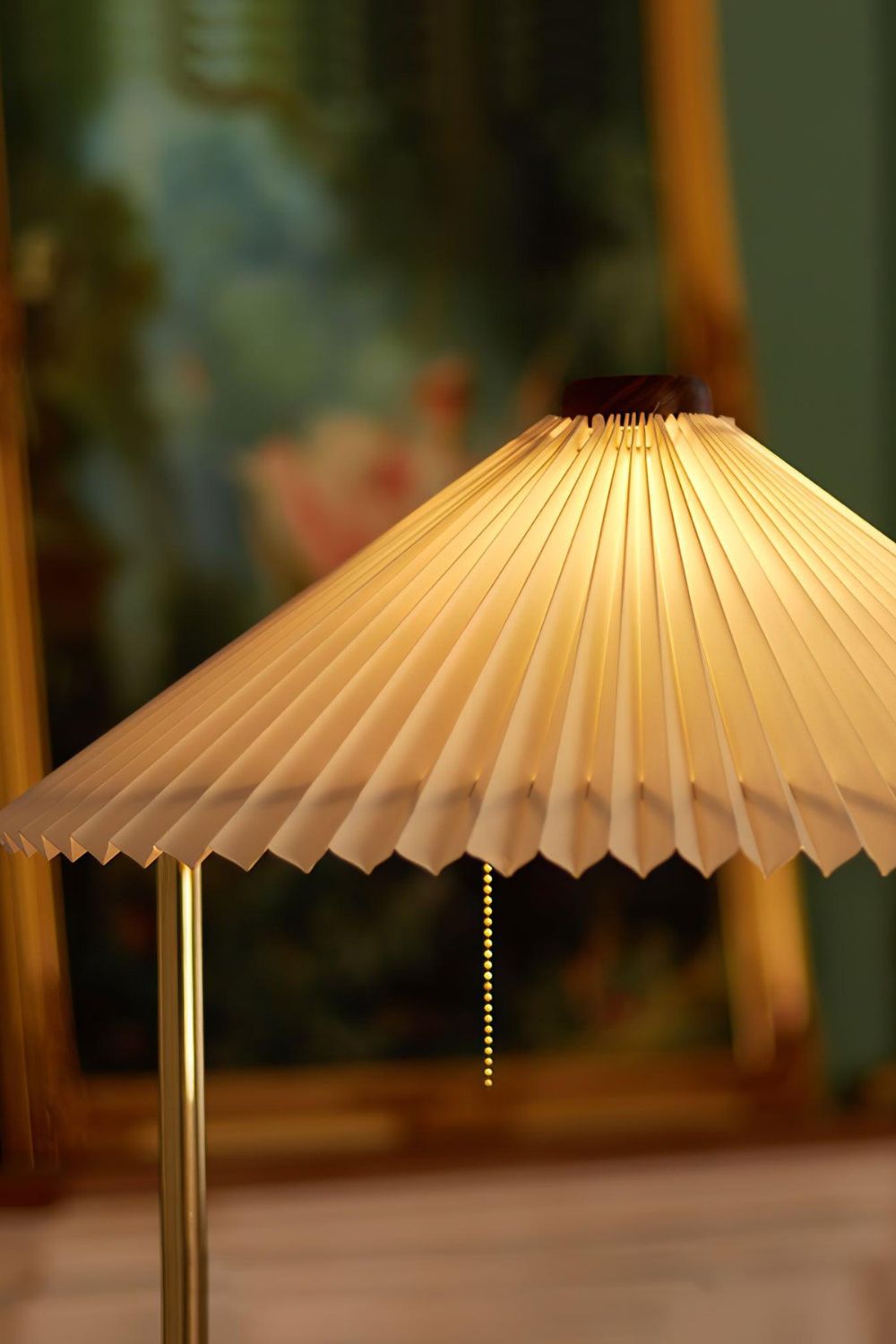 Walnut Brass Floor Lamp - morylighting