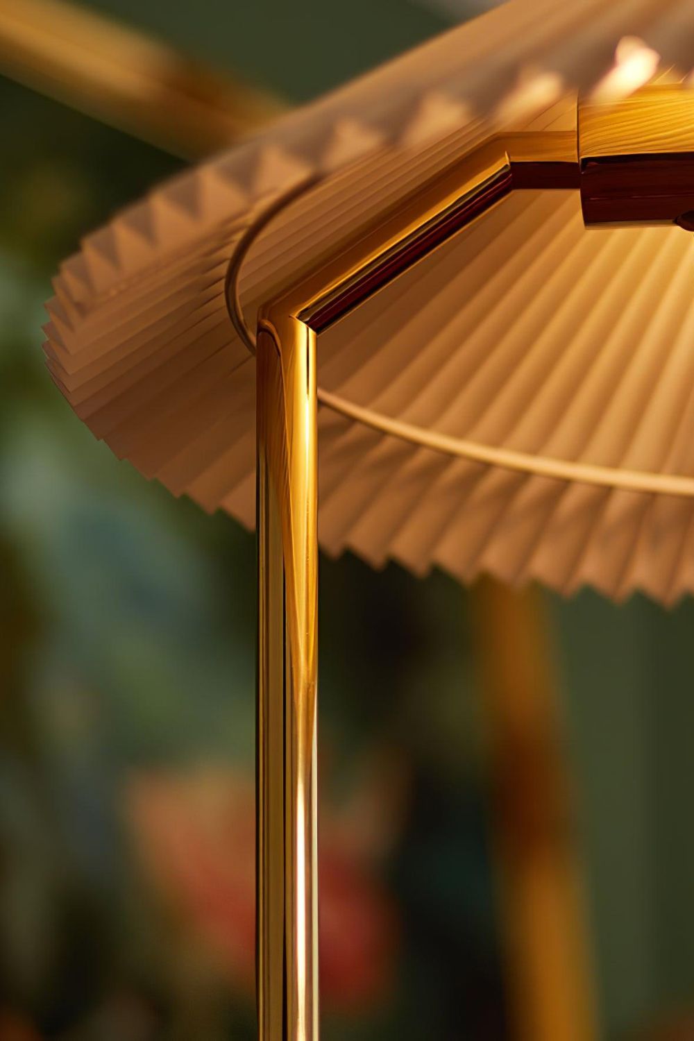 Walnut Brass Floor Lamp - morylighting
