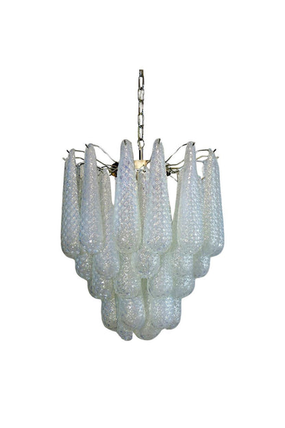 Water Drop Petal Art Glass Chandelier | morylighting