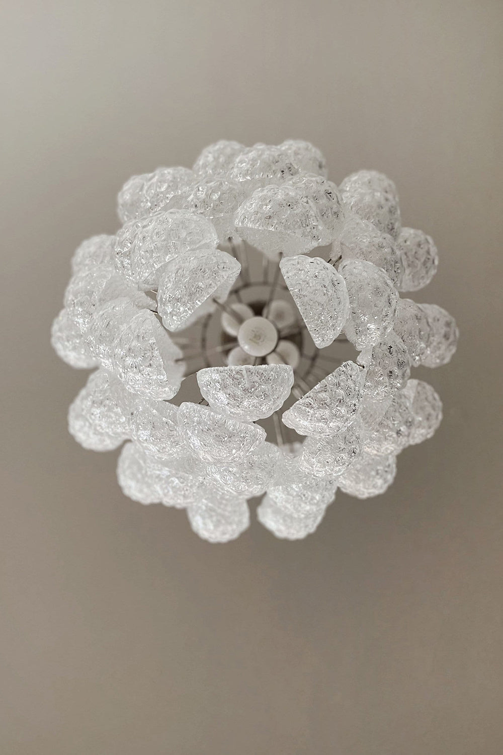 Water Drop Petal Art Glass Chandelier - view 20 | morylighting