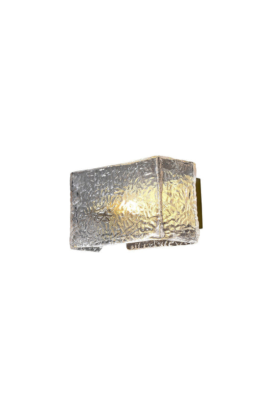 Water Pattern Glass Square Wall Sconce Lamp - morylighting