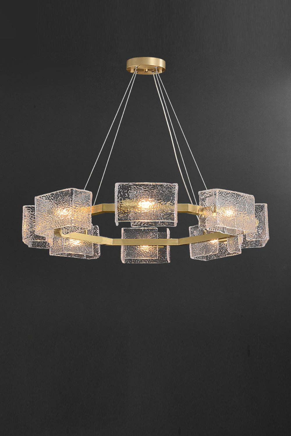 Water ripple glass chandelier - morylighting