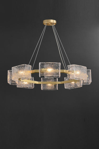 Water ripple glass chandelier - morylighting
