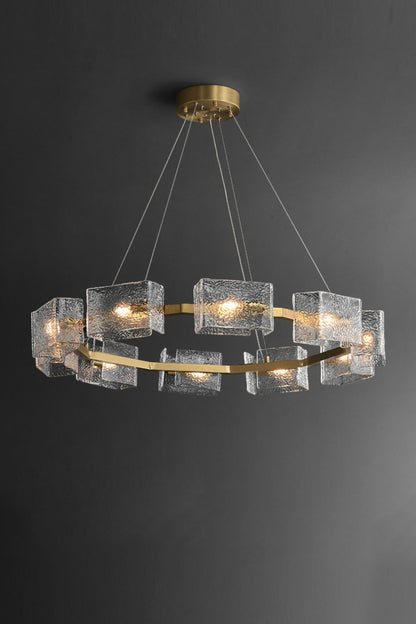 Water ripple glass chandelier - morylighting