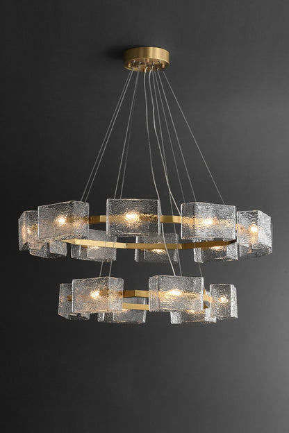 Water ripple glass chandelier - morylighting