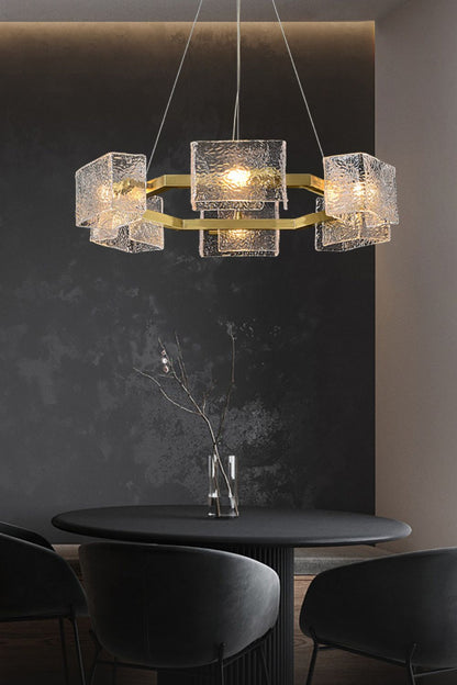 Water ripple glass chandelier - morylighting