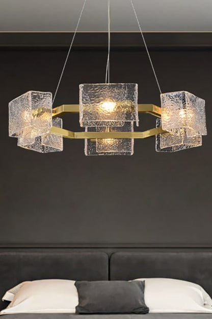 Water ripple glass chandelier - morylighting