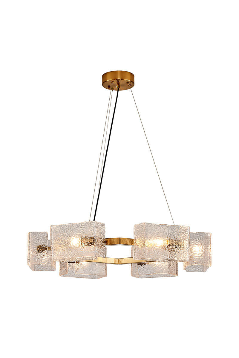 Water ripple glass chandelier - morylighting