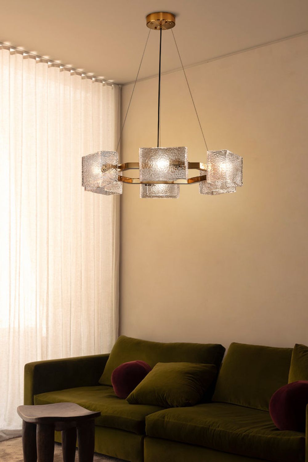 Water ripple glass chandelier - morylighting